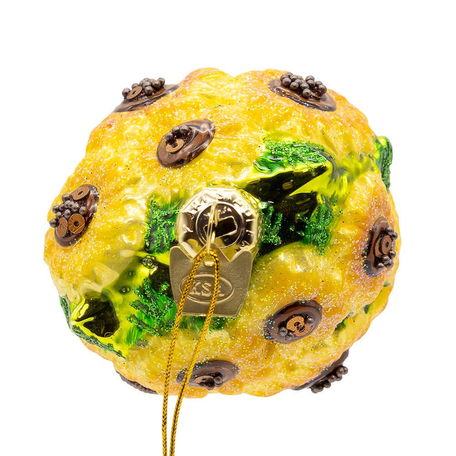 Noble Gems™ Glass Sunflowers In Vase Ornament
