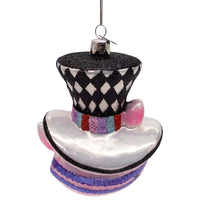 Noble Gems™ Glass Cheshire Cat Head Ornament