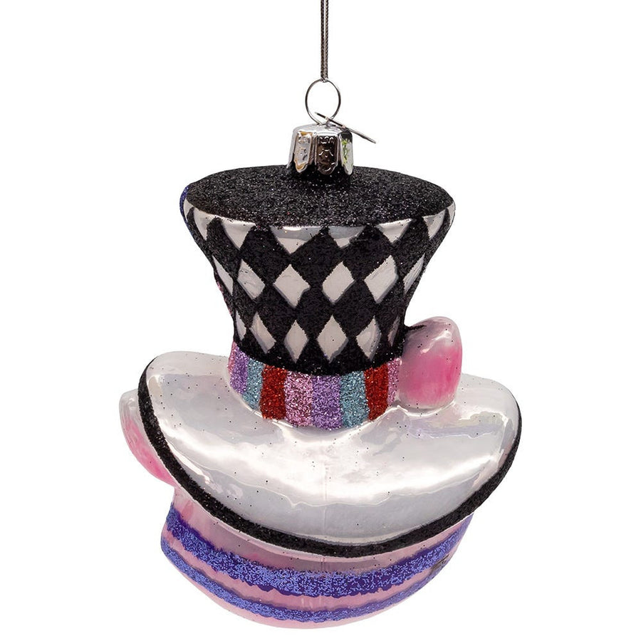 Noble Gems™ Glass Cheshire Cat Head Ornament