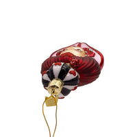 Noble Gems™ Glass Queen Of Hearts Head Ornament