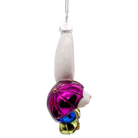 Noble Gems™ Glass White Rabbit Head Ornament