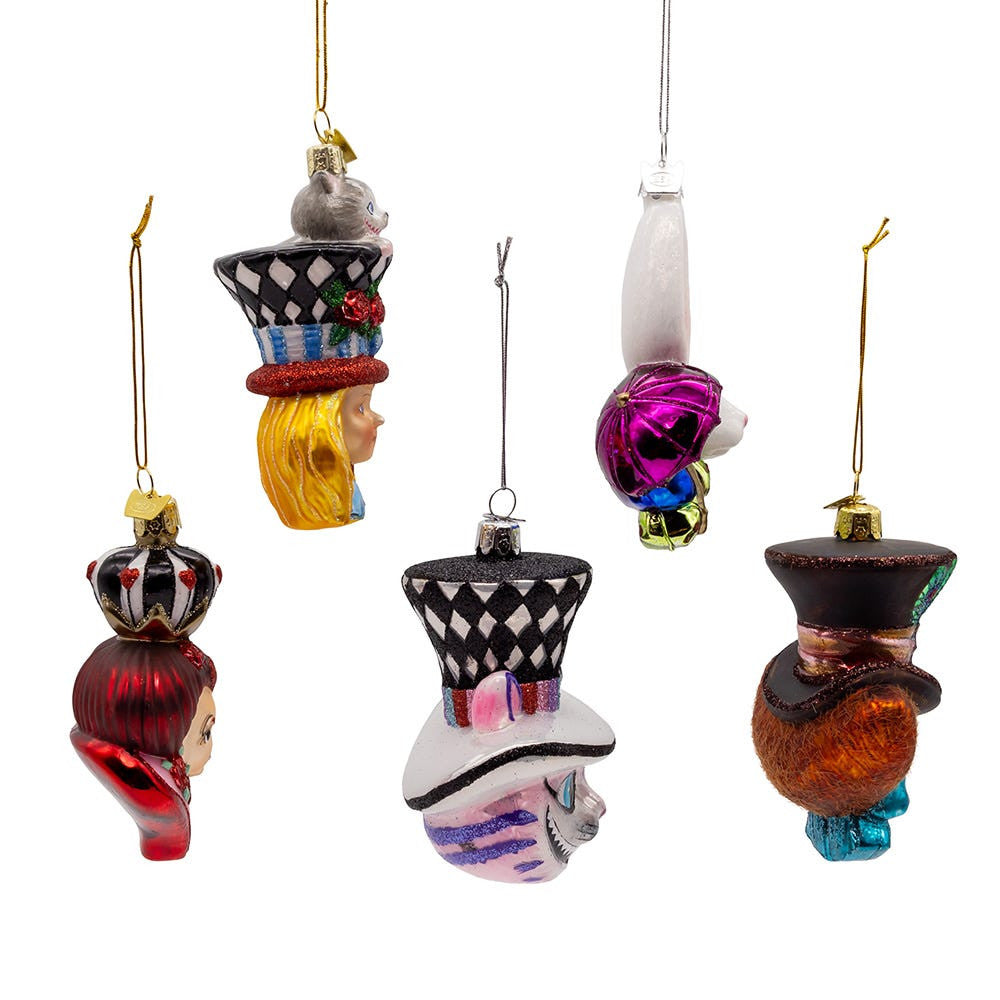 Noble Gems™ Glass Alice Characters Ornaments