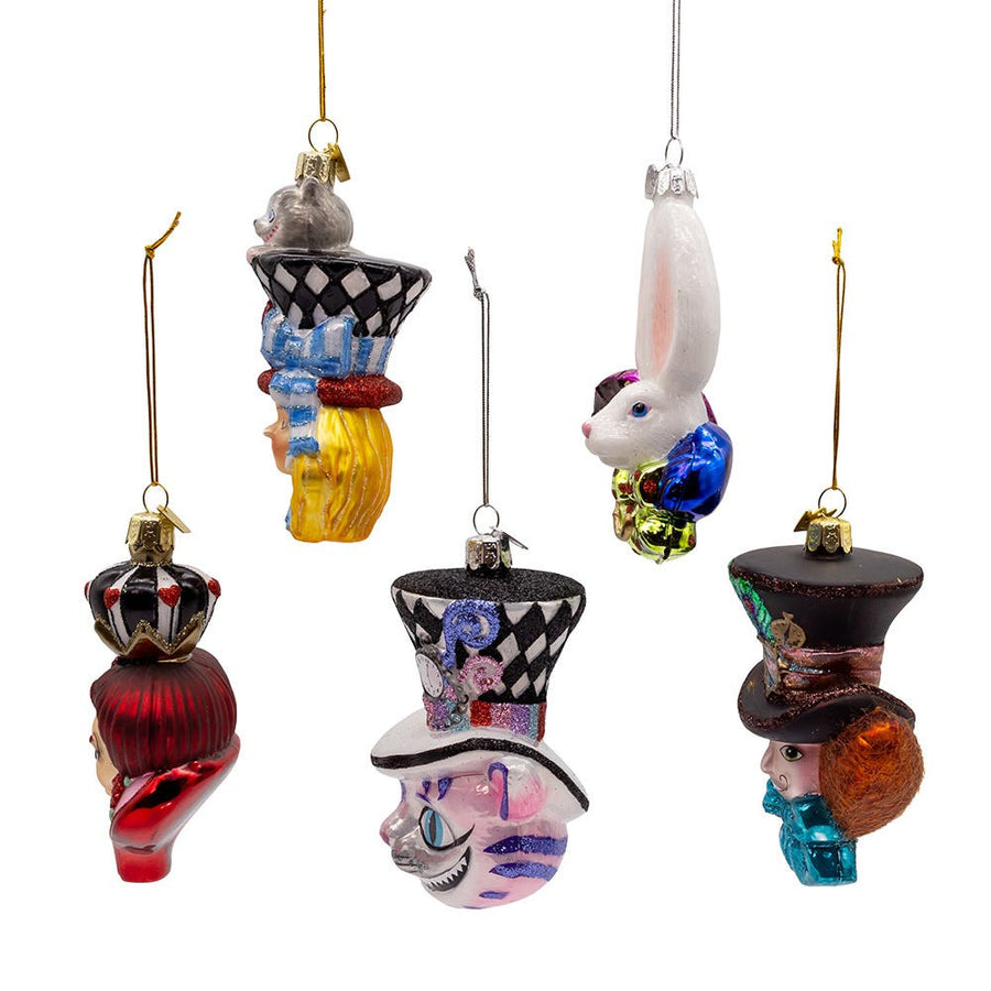 Noble Gems™ Glass Alice Characters Ornaments