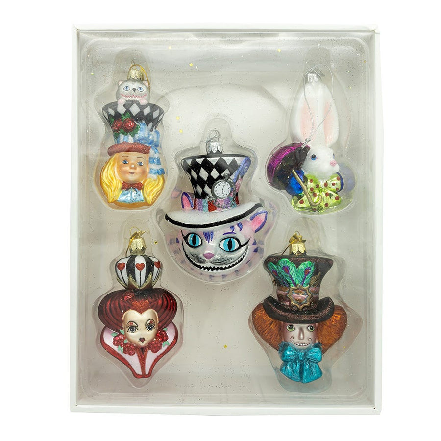 Noble Gems™ Glass Alice Characters Ornaments
