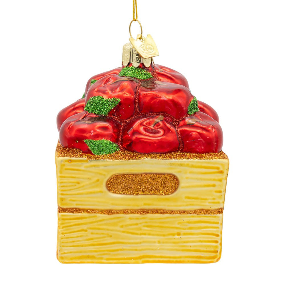 Noble Gems™ Glass Apple Box Ornament