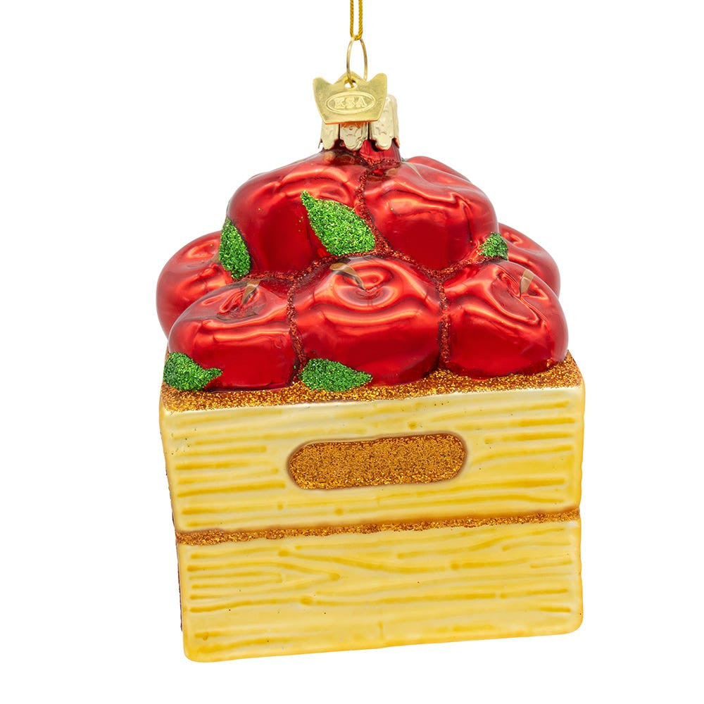 Noble Gems™ Glass Apple Box Ornament