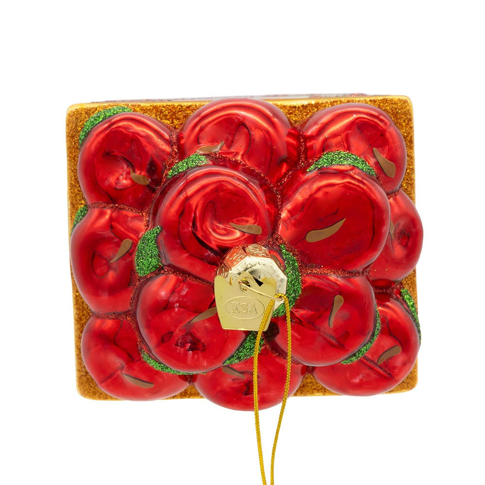 Noble Gems™ Glass Apple Box Ornament