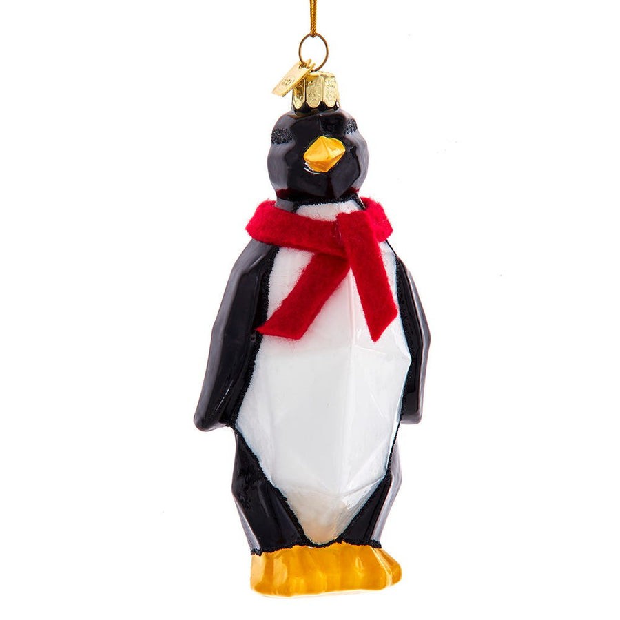 Noble Gems™ Glass Geometric Penguin Ornament