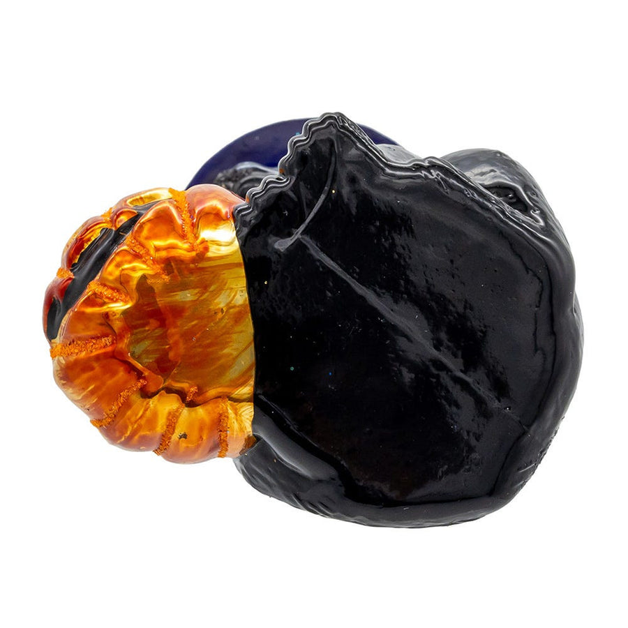 Noble Gems™ Glass Halloween Cat Ornament