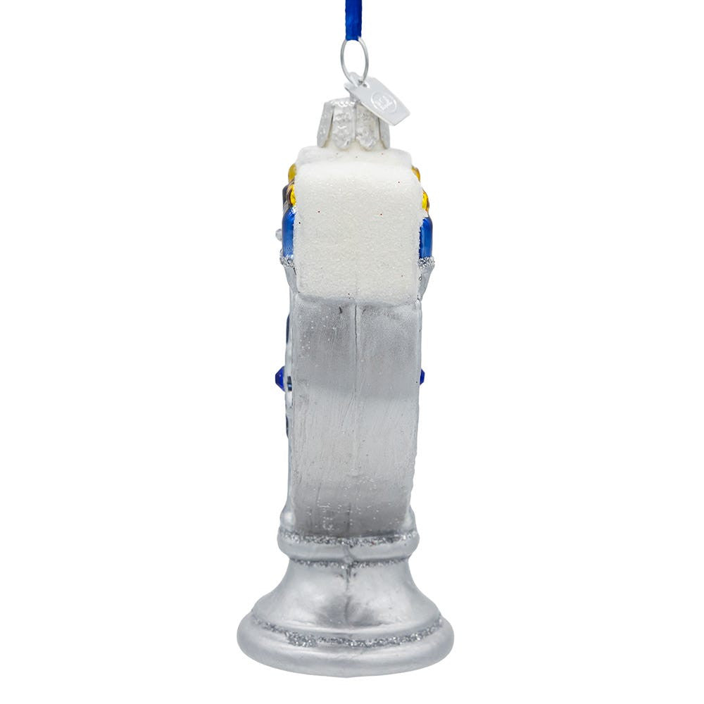 Noble Gems™ Glass Menorah Ornament