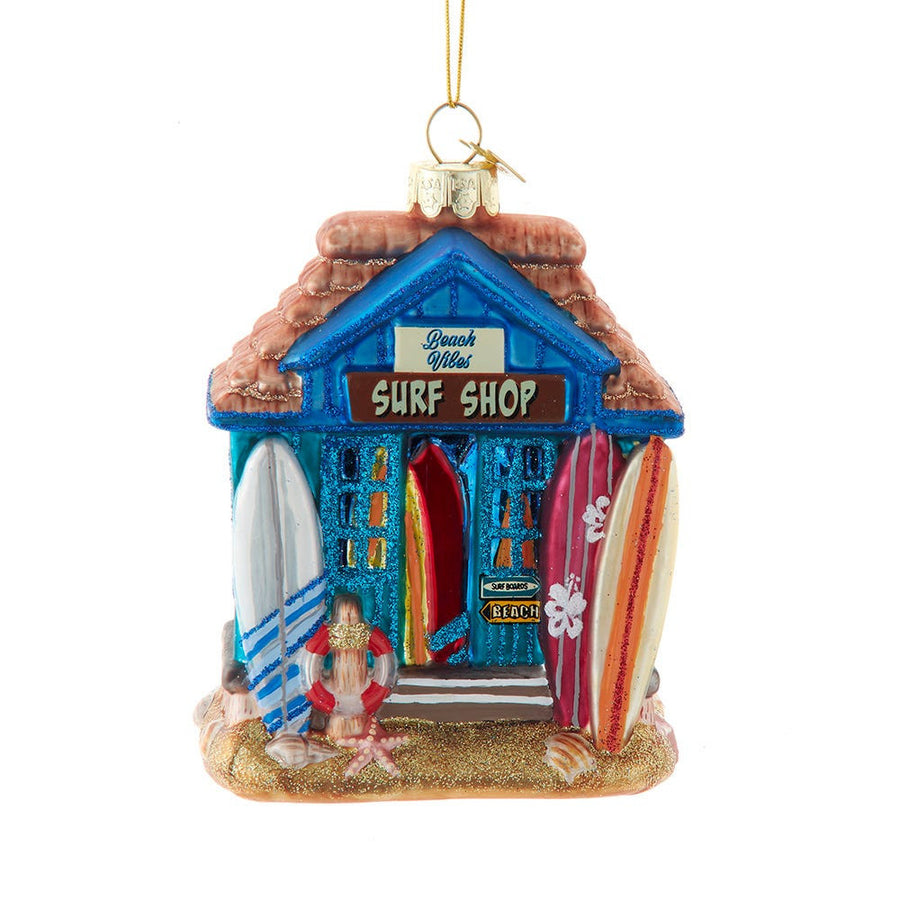 Noble Gems™ Glass Surf Shop Ornament