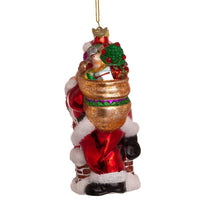 Noble Gems™ Glass Santa With Chimney Ornament With Swarovski® Elements