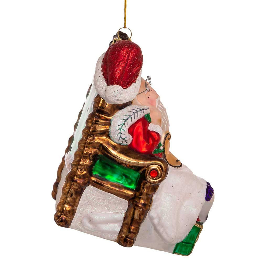 Noble Gems™ Glass Santa With Chair With Swarovski® Elements