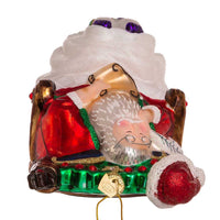 Noble Gems™ Glass Santa With Chair With Swarovski® Elements
