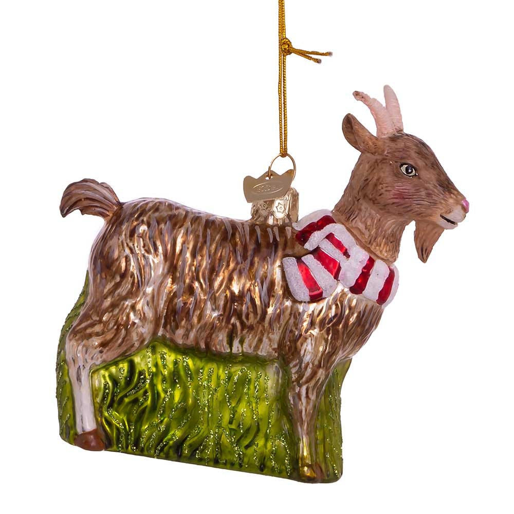 Noble Gems™ Glass Goat Ornament