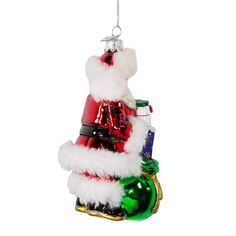Noble Gems™ Santa With COVID-19 Vaccine Ornament