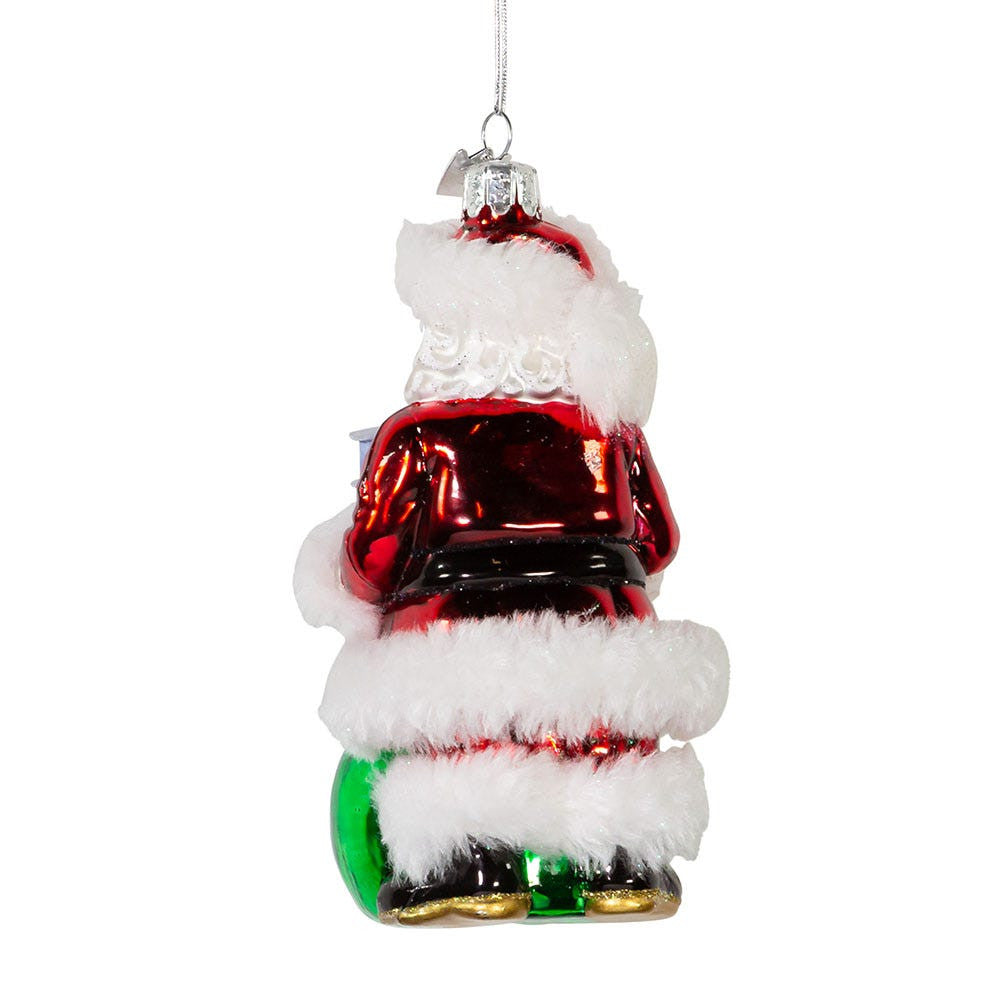 Noble Gems™ Santa With COVID-19 Vaccine Ornament