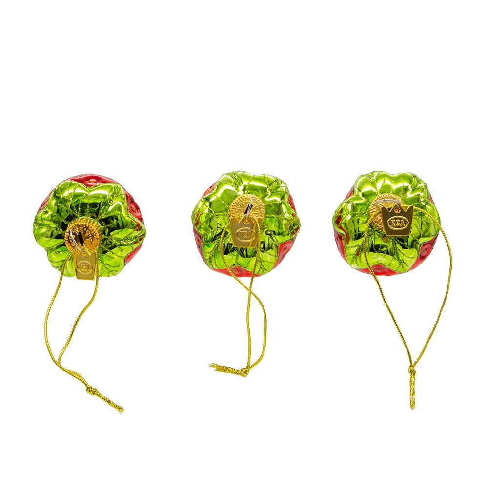 Noble Gems™ Glass Chocolate Strawberry Ornaments