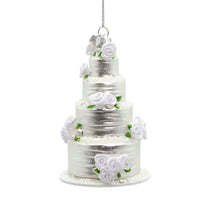 Noble Gems™ Glass Four Tier Wedding Cake Ornament