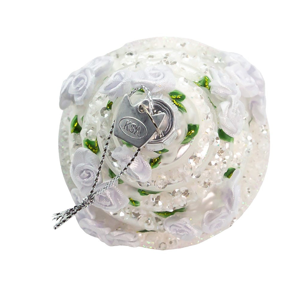Noble Gems™ Glass Four Tier Wedding Cake Ornament