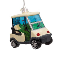 Noble Gems™ Glass Golf Cart Ornament