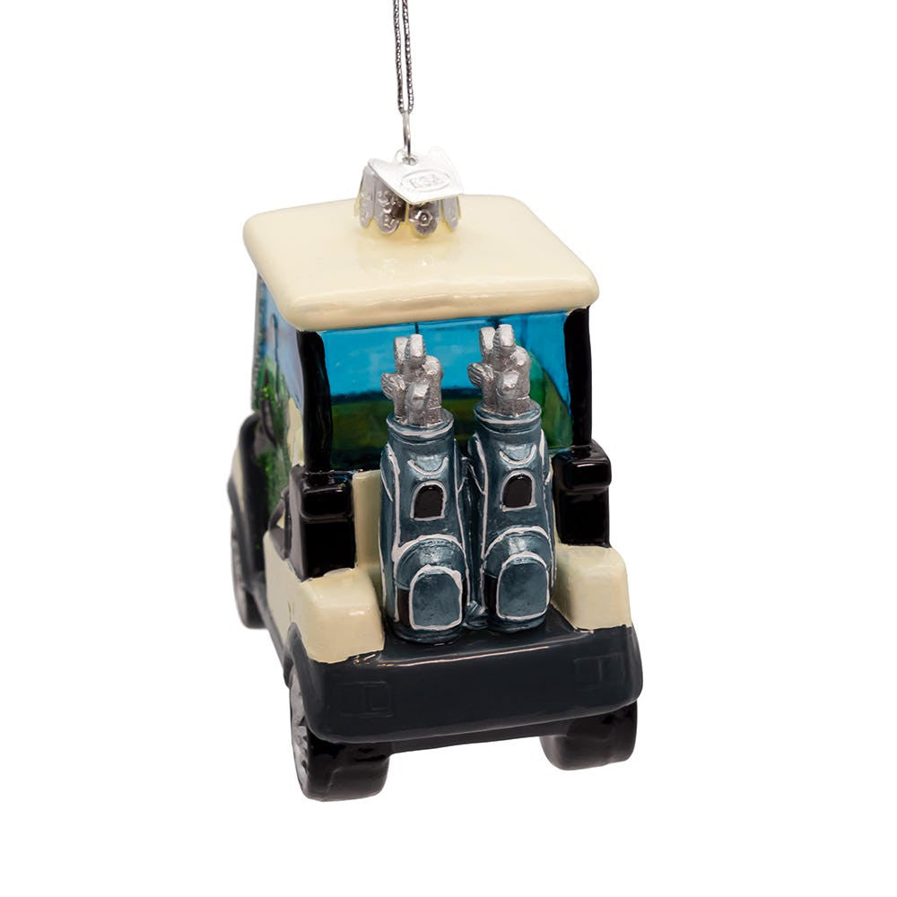Noble Gems™ Glass Golf Cart Ornament
