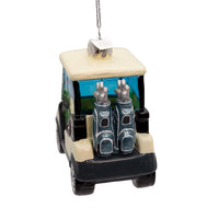 Noble Gems™ Glass Golf Cart Ornament
