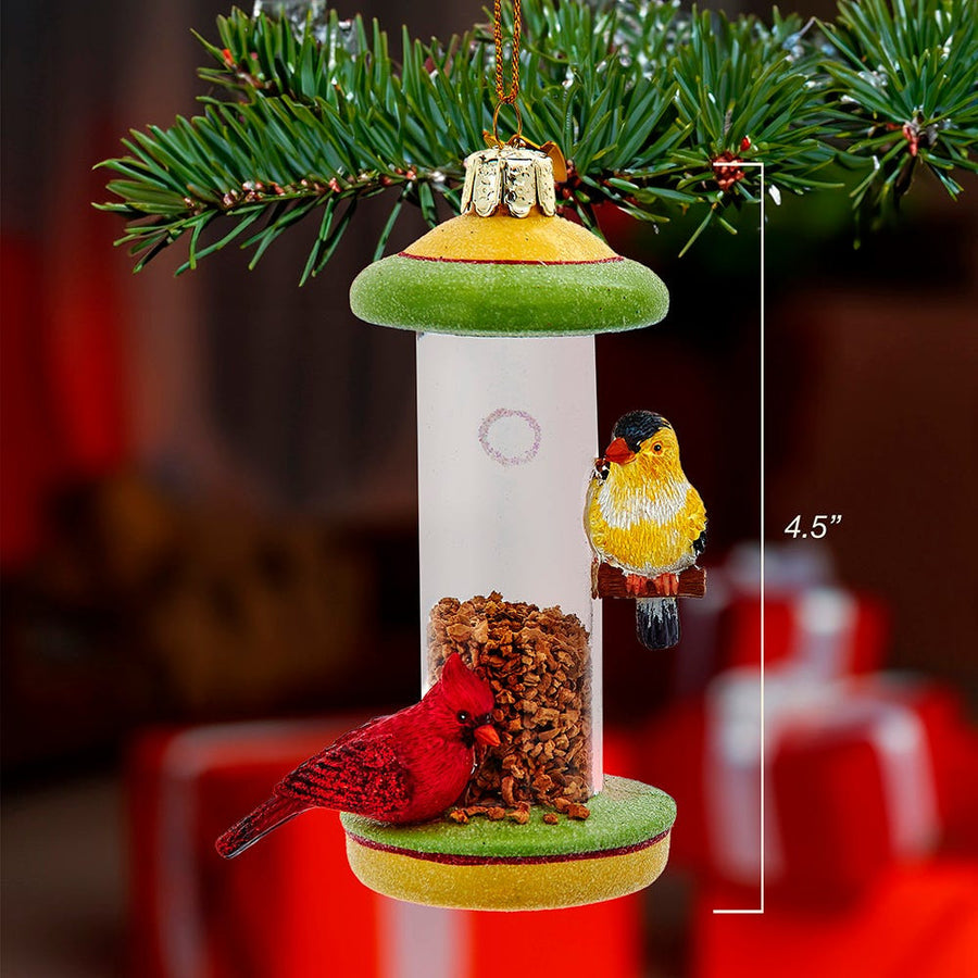 Noble Gems™ Glass Bird Feeder Ornament