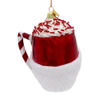Noble Gems™ Glass Santa Mug Ornament