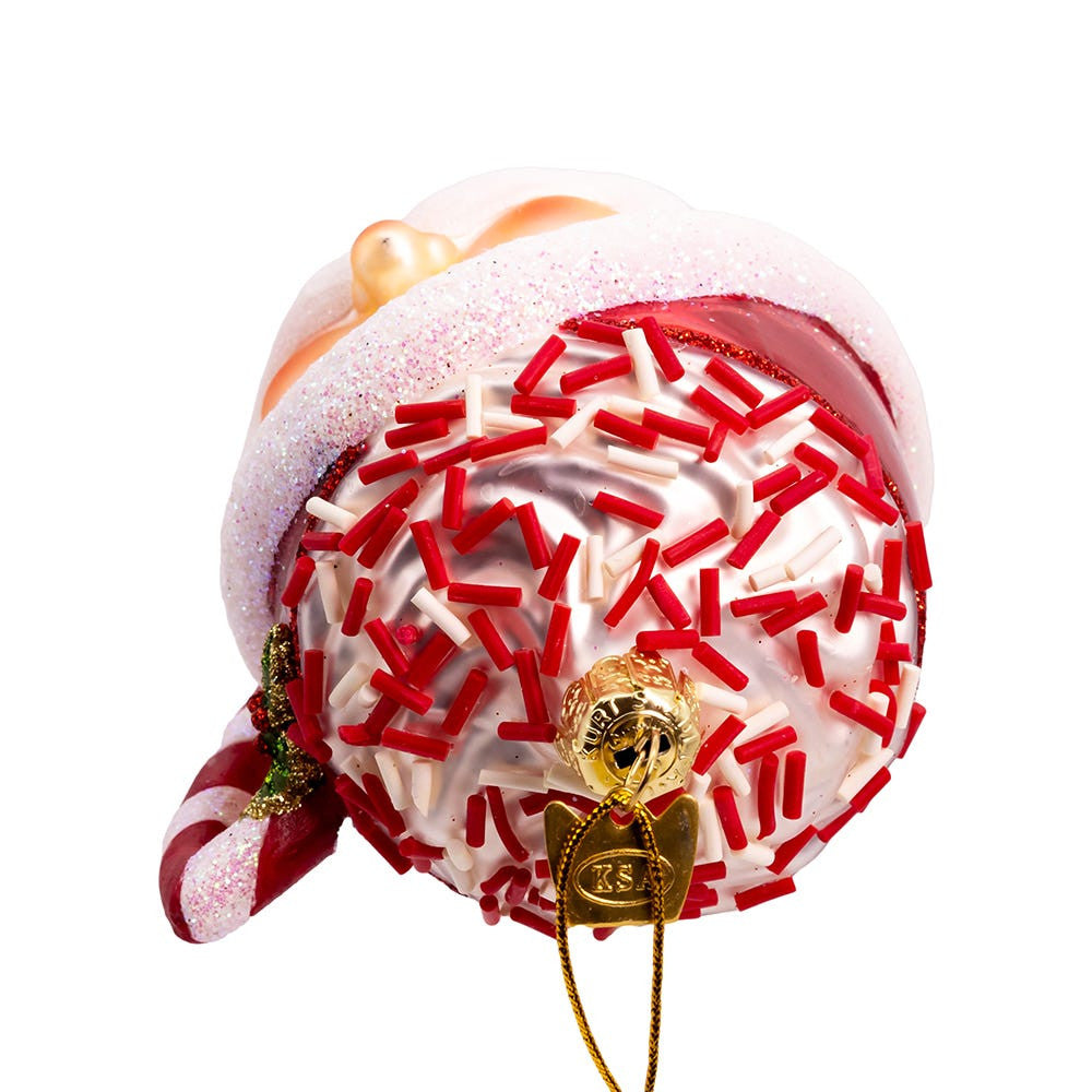 Noble Gems™ Glass Santa Mug Ornament