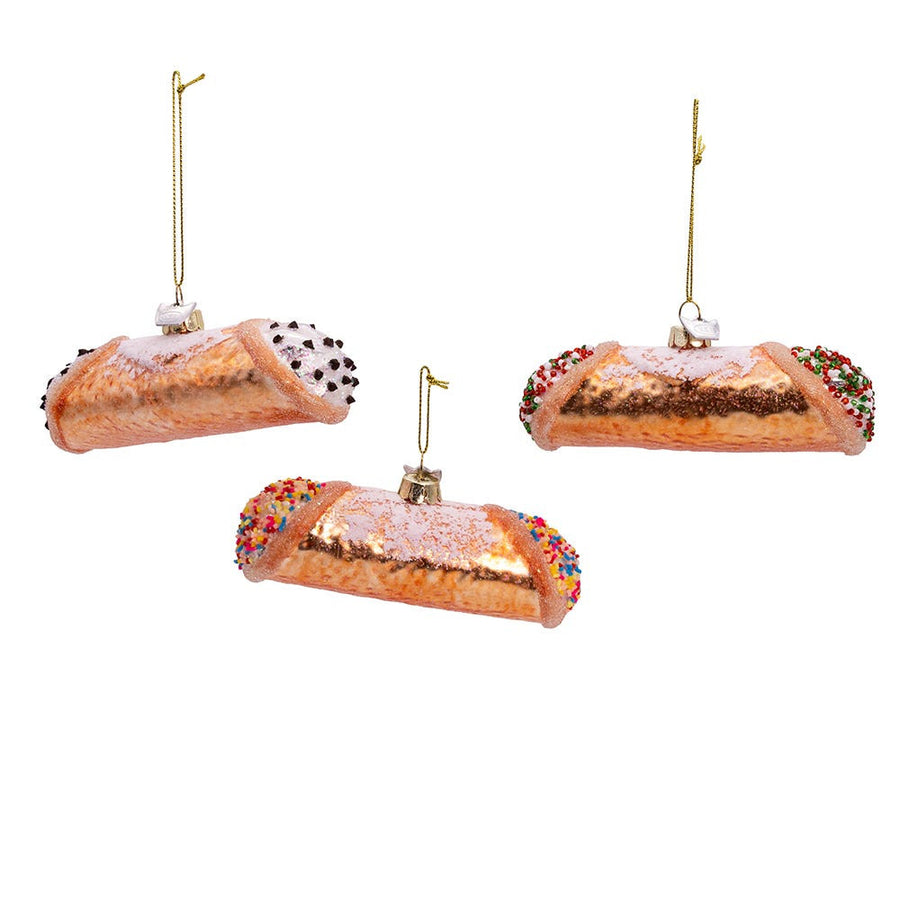 Noble Gems™ Glass Cannoli Ornaments