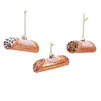 Noble Gems™ Glass Cannoli Ornaments