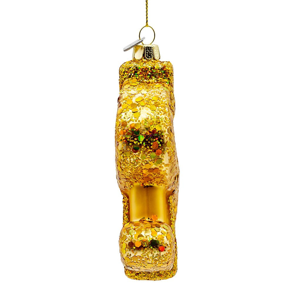Noble Gems™ Glass Gold Dollar Sign Ornament