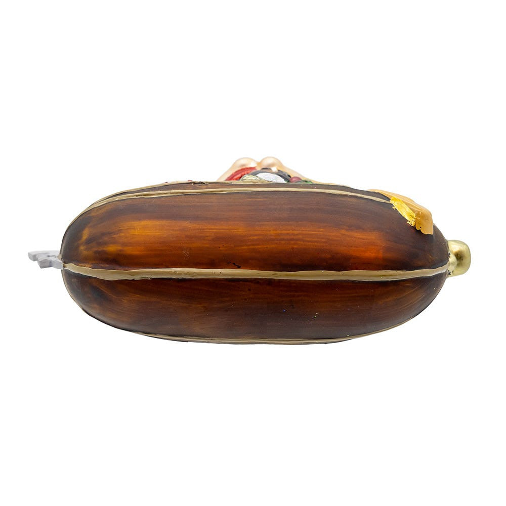 Noble Gems™ Glass Venetian Santa Ornament