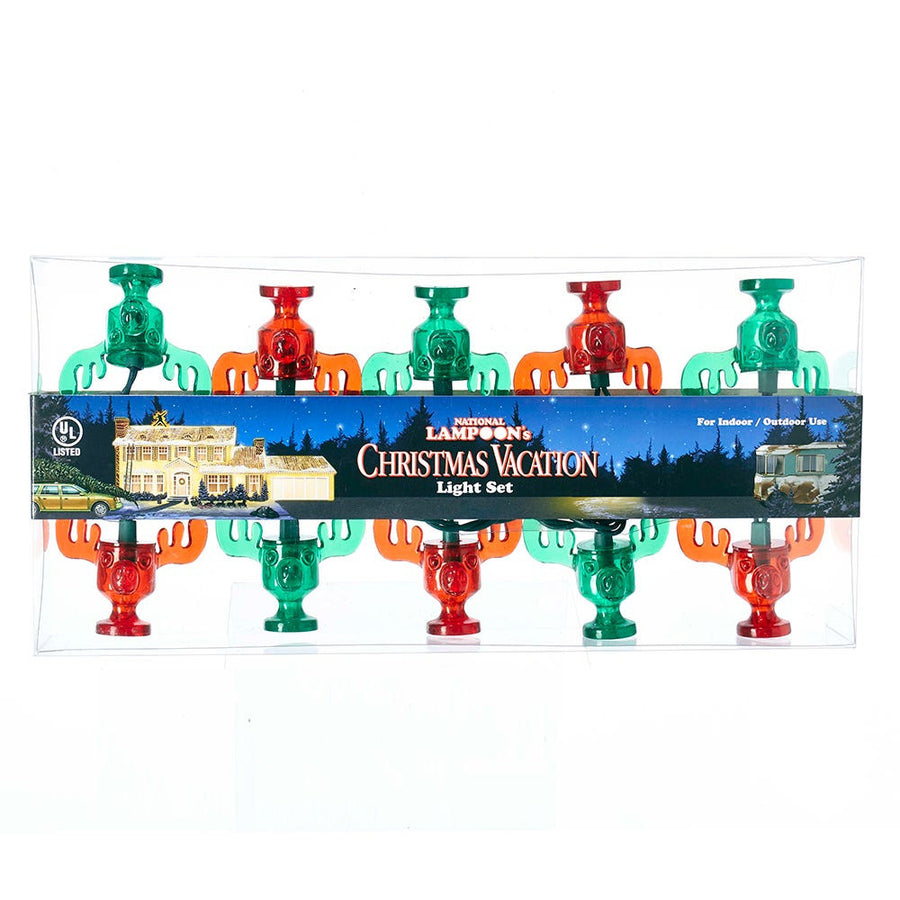 9' 10L National Lampoon's Christmas Vacation™ Red and Green Wally World Moose Mug Light Set