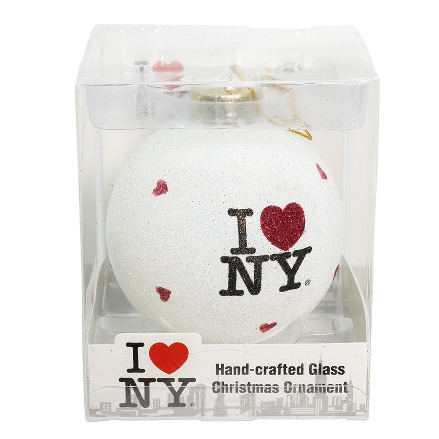 I Love NY® Glass Ball Ornament