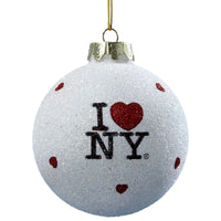 I Love NY® Glass Ball Ornament