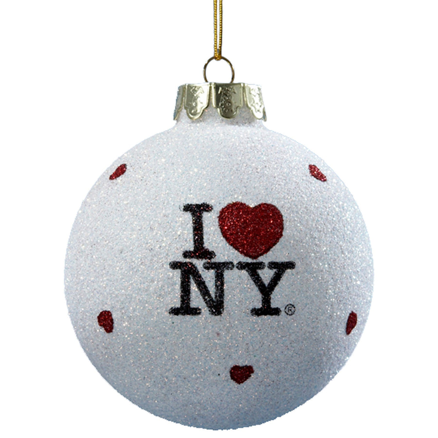 I Love NY® Glass Ball Ornament