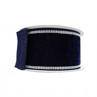 Ribbon Velvet Sparkle With Navy