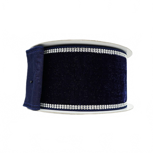 Ribbon Velvet Sparkle With Navy