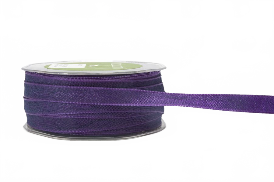 3/8 Inch Solid Two Tone Purple/Navy Ribbon