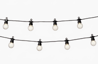 31 FT 20 LED Starter Set Warm White Party Lights With Black Wire
