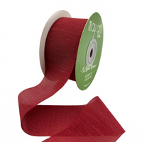 ~1.5″ Rayon Burgundy Silk Ribbon