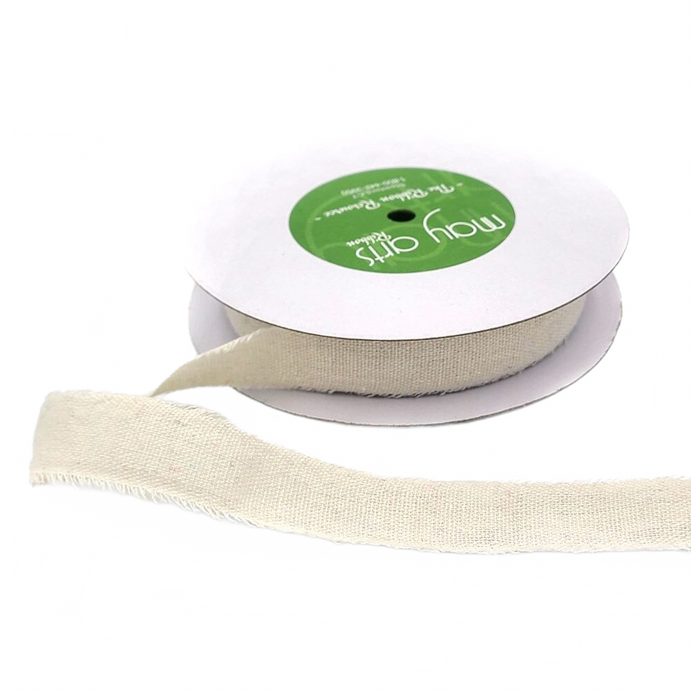 1 Inch Frayed Edge Cotton Ribbon