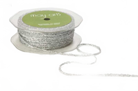 1/8 Inch Silver Metallic Sparkle String Ribbon