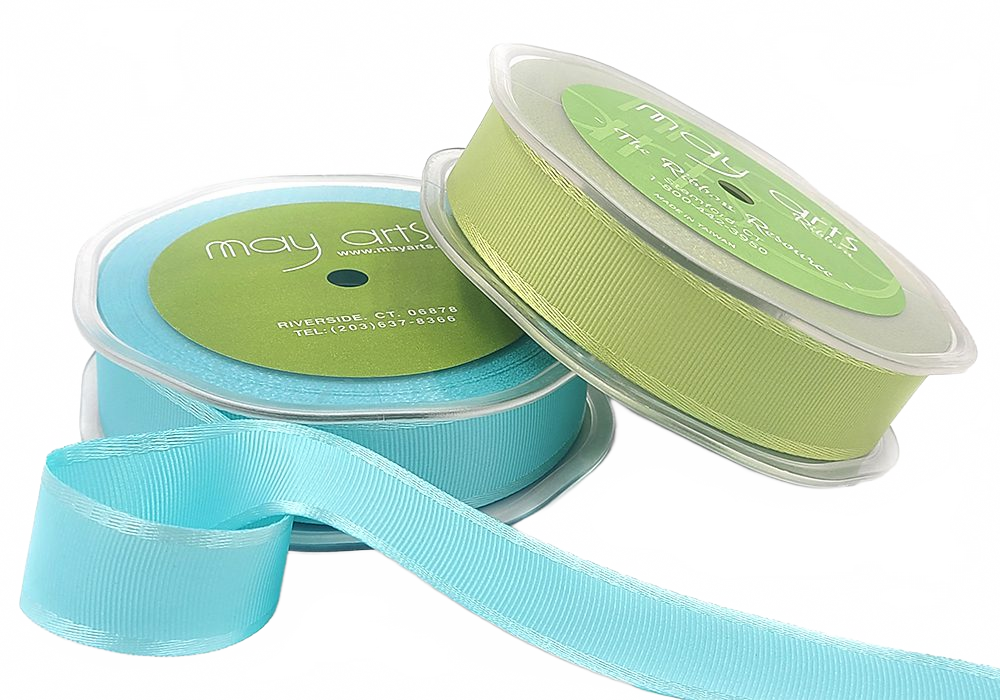 1 Inch Grosgrain Ribbon With Woven Satin Edge