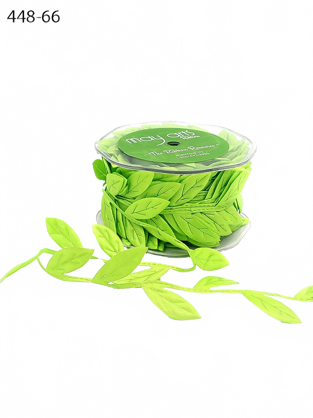 1.5 Inch Jumbo Puffy Leaves Ribbon With Sealed Cut Edge