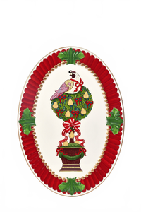 Partridge In A Pear Tree Oval Serving Platter