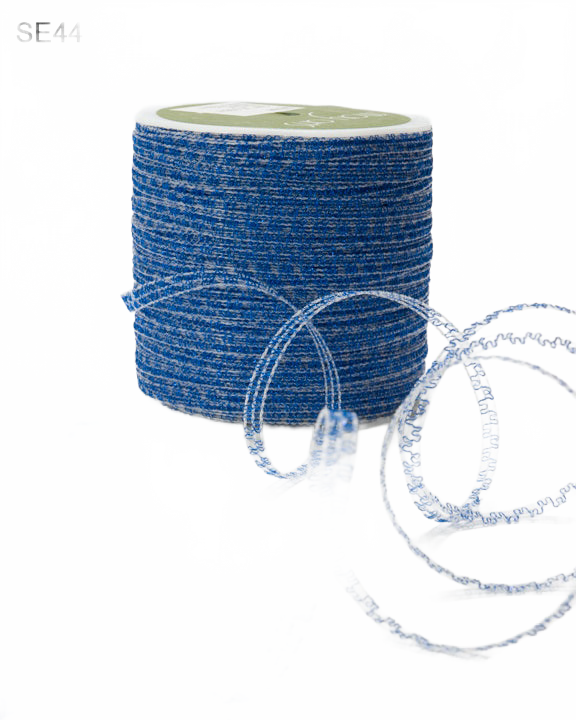 1/8 Inch Sparkle Glitter Curling Royal Blue Ribbon
