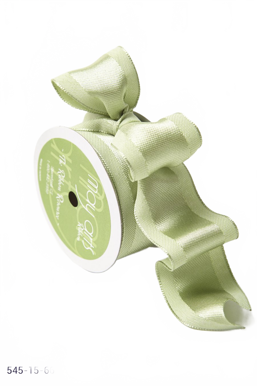 1.5 Inch Woven Upholstery Fabric Celery Ribbon With Wired Edge